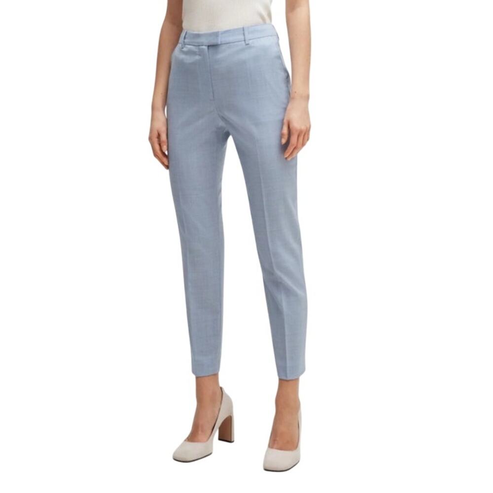BOSS Hugo Boss TAMATA4 slim leg trousers pants light blue size 16